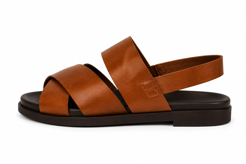 Brown  Filangieri Sandal. Made in Italy. Size 42 only
