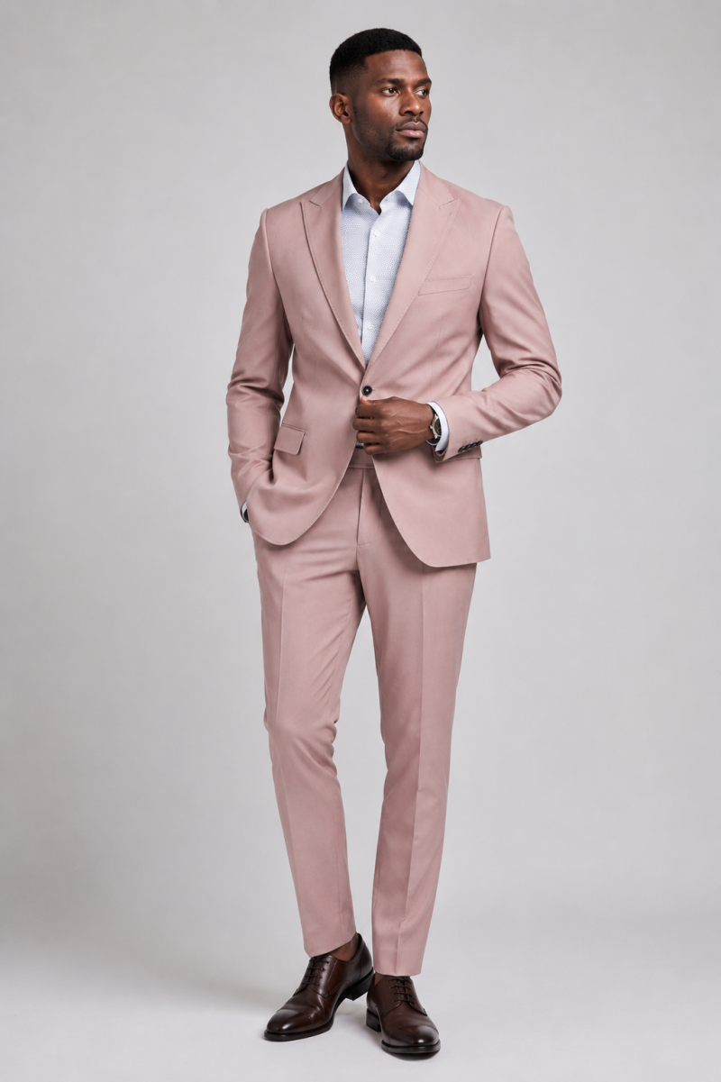 Pink One-Piece Gentleman Suit
